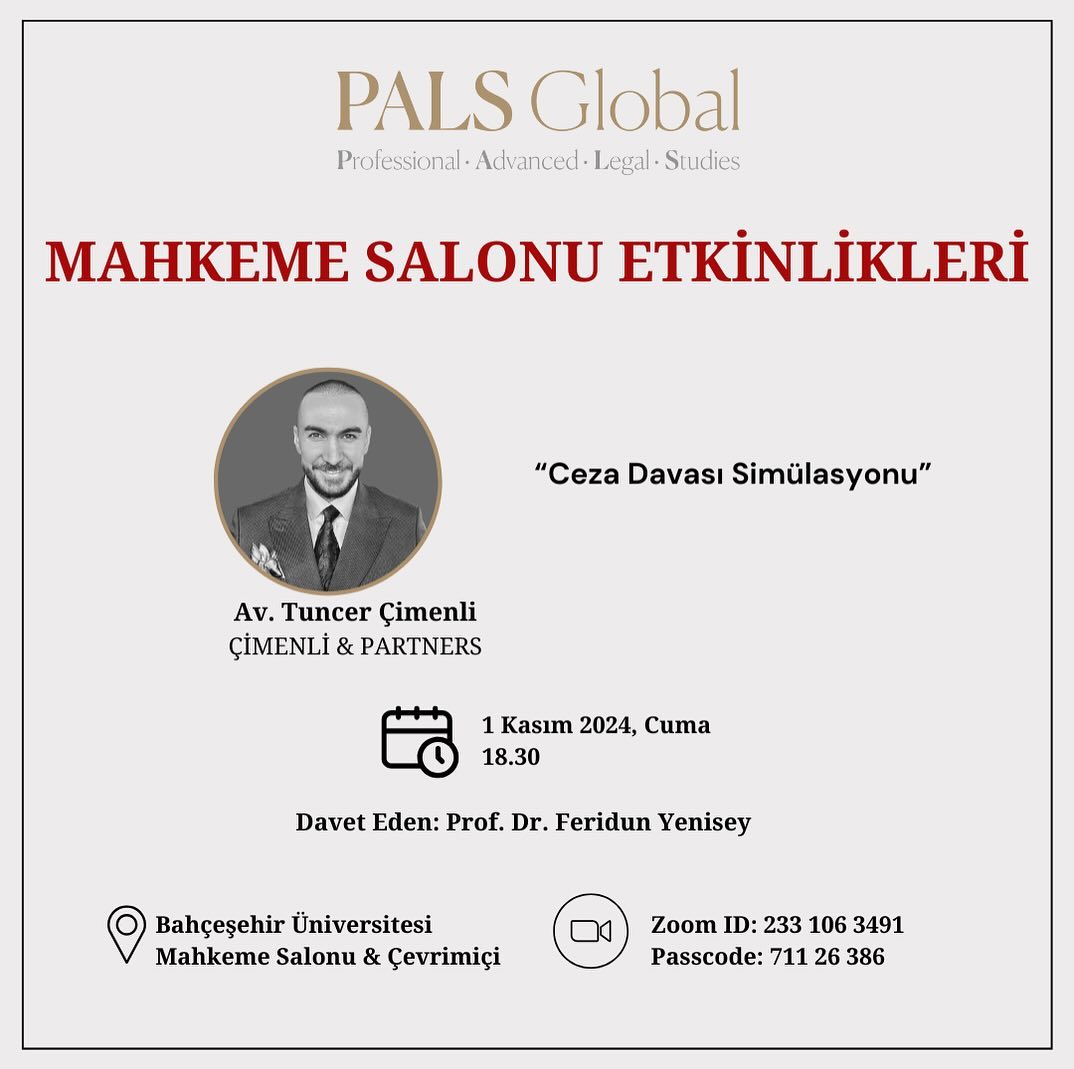 Mahkeme Salonu Etkinlikleri